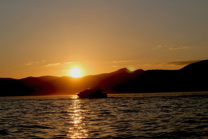 wake of sunset